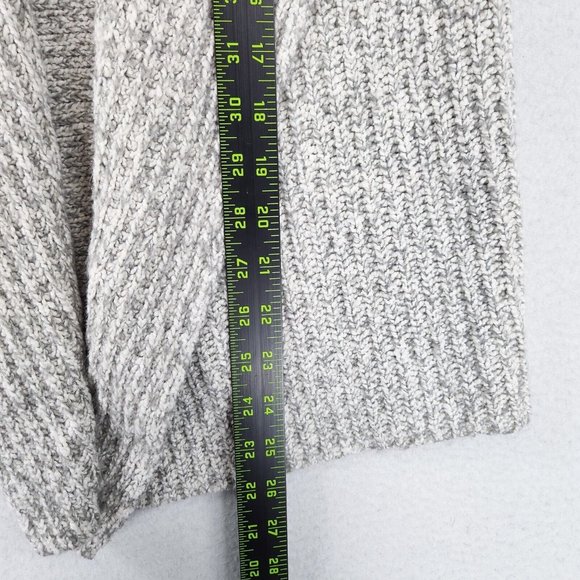 Ann Taylor LOFT Sweater Womens Extra Small Petite Gray Knit Sleeveless Cardigan - Picture 5 of 9